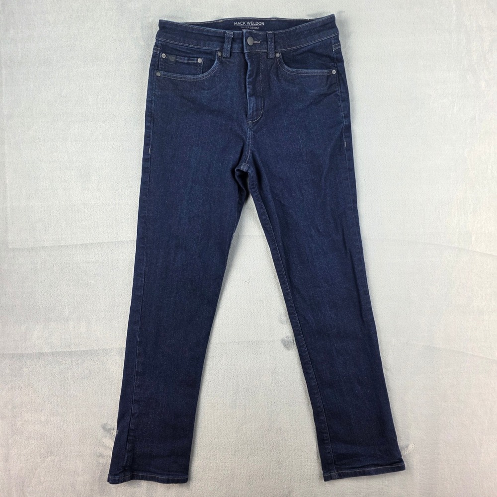 Mack‎ Weldon Silver Denim Mens 30x32 Dark Wash Indigo Stretch Jeans RN 137077